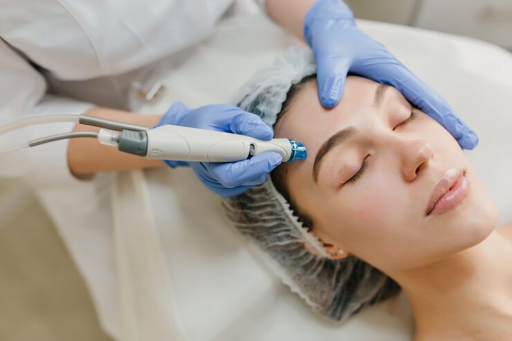 Tratamiento de microneedling facial